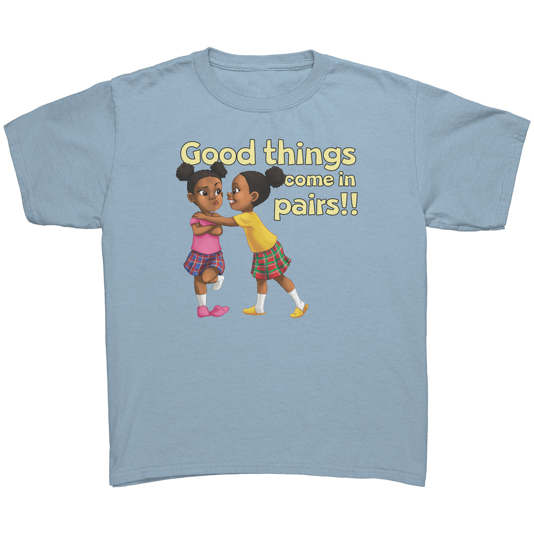 Good Things Come in Pairs Kids T Shirt